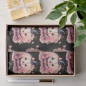 Papier Mousseline Jack O' Lantern Feuille Orange Noir Halloween (Cadeau)