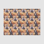 Papier Mousseline Jack O Lanterns (Recto)