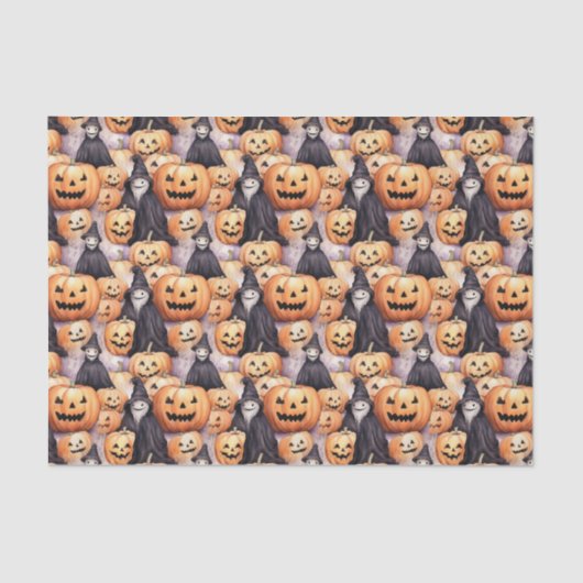 Papier Mousseline Jack O Lanterns (Recto)