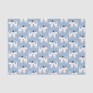 Papier Mousseline Jack Russell Parson Terrier Chien Motif