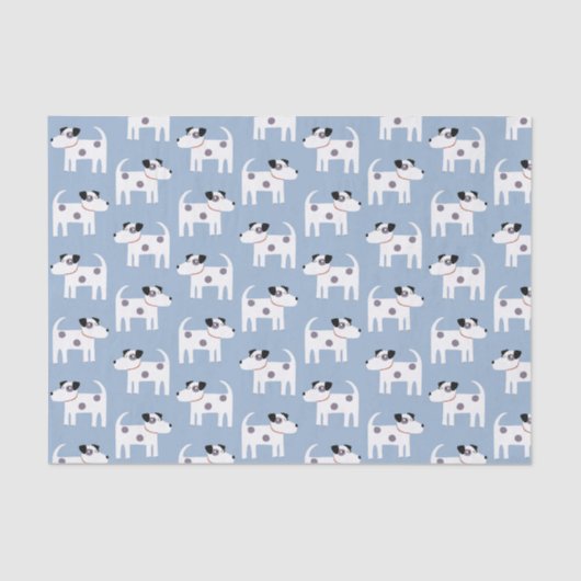 Papier Mousseline Jack Russell Parson Terrier Chien Motif (Recto)