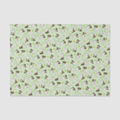 Papier Mousseline Jack Russell Terriers chien menthe motif (Recto)