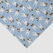 Papier Mousseline Jack Russells dogs pattern (Détail)