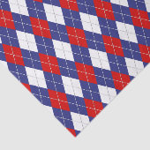 Papier Mousseline Jacquard Bleu Rouge 2 TISSUS PAPIER EN CUIVRE (Détail)