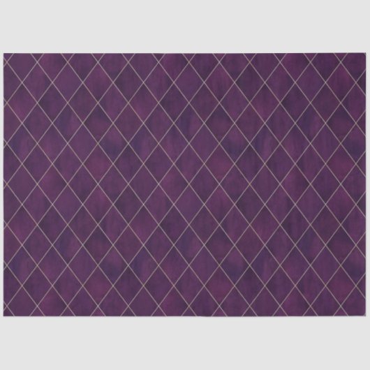 Papier Mousseline Jacquard classique violet foncé Motif de luxe (Recto)