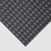 Papier Mousseline Jacquard noir gris rétro d'Halloween (Détail)