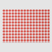 Papier Mousseline Jacquard Rouge Et Blanc (Recto)