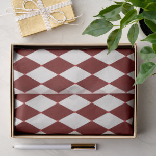 Papier Mousseline Jacquard rouge et blanc Festive Noël moderne
