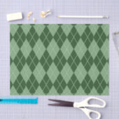 Papier Mousseline Jacquard vert 2 (Artisanat)