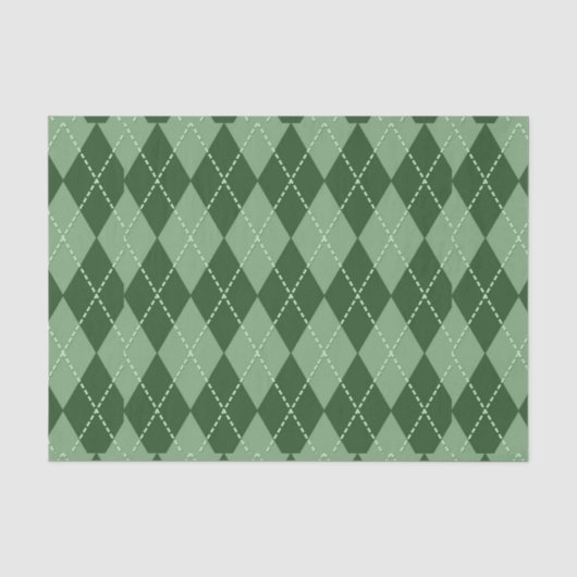 Papier Mousseline Jacquard vert 2 (Recto)
