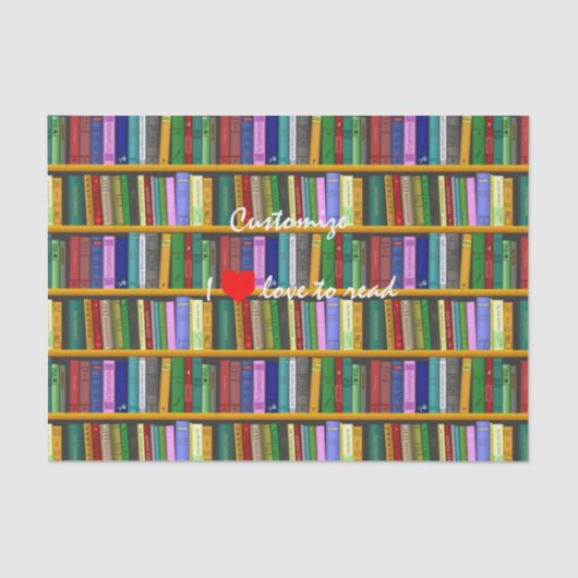 Papier Mousseline J'adore lire Livres Thunder_Cove (Recto)