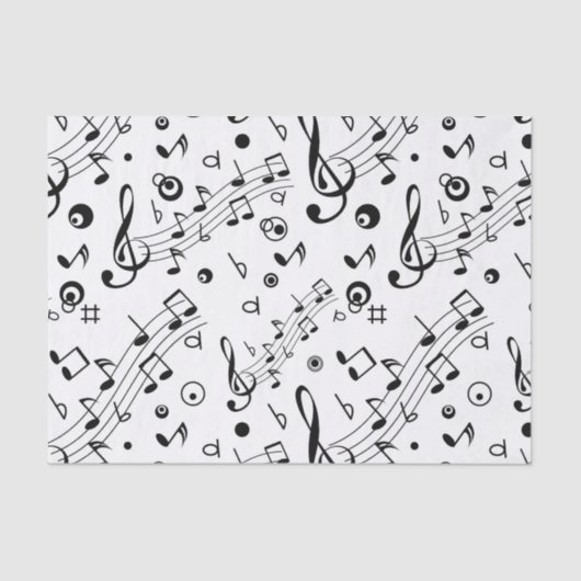 Papier Mousseline J'ai la musique dans moi (Recto)