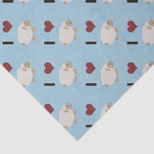 Papier Mousseline J'aime Ewe (Détail)