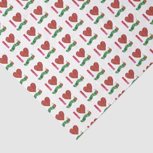 Papier Mousseline J'Aime La Caterpillar Très Affamée (Détail)