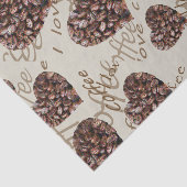 Papier Mousseline J'aime le café ! ! (Détail)