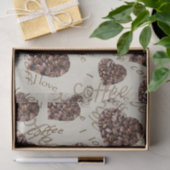 Papier Mousseline J'aime le café ! ! (Cadeau)