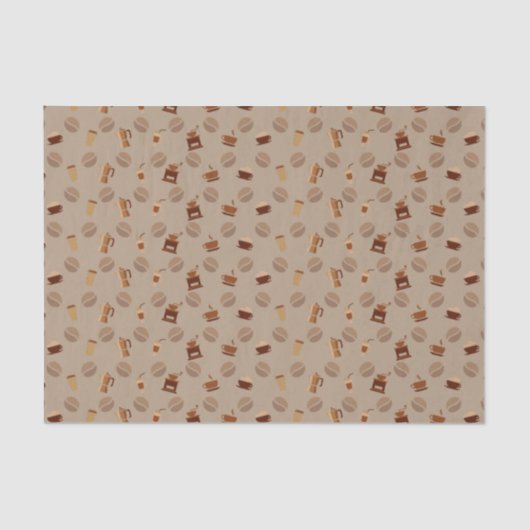 Papier Mousseline J'aime le café (Recto)