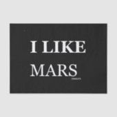 Papier Mousseline j'aime le chocolat mars (Recto)