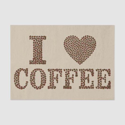 Papier Mousseline J'aime le papier de papier de papier (Recto)