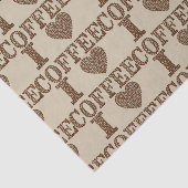 Papier Mousseline J'aime le papier de papier de papier (Détail)