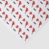 Papier Mousseline J'aime les cardinaux (Détail)