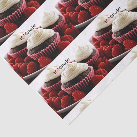 Papier Mousseline J'aime les gâteaux (Détail)