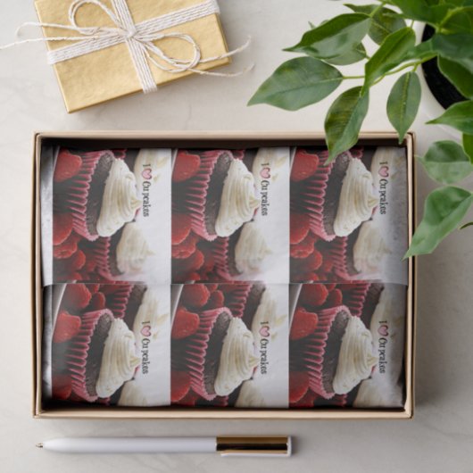 Papier Mousseline J'aime les gâteaux (Cadeau)