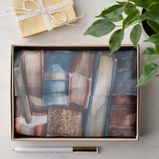 Papier Mousseline J'aime les grands livres (Cadeau)