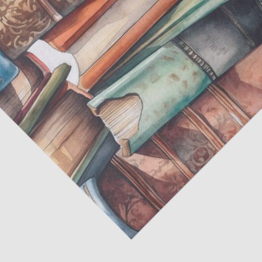 Papier Mousseline J'aime les grands livres (Détail)