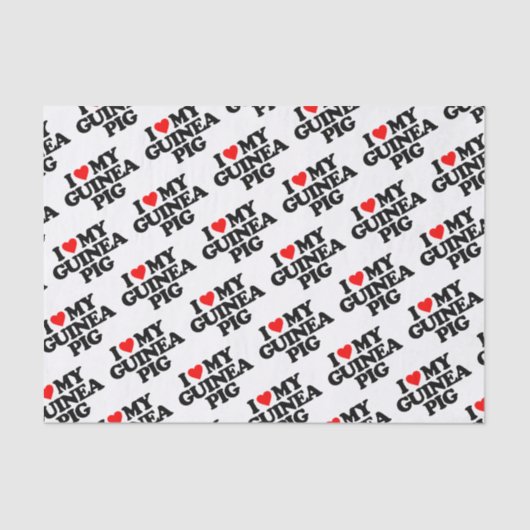 PAPIER MOUSSELINE J'AIME MON COBAYE (Recto)