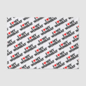 PAPIER MOUSSELINE J'AIME MON WOMBAT (Recto)