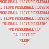 Papier Mousseline J'AIME PICKLEBALL Sports Typographie Orange Fun (Détail)