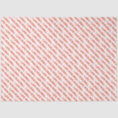 Papier Mousseline J'AIME PICKLEBALL Sports Typographie Orange Fun (Recto)