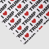 Papier Mousseline J'aime Trump (Détail)