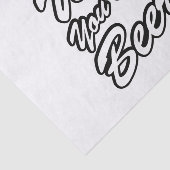 Papier Mousseline J'Aimerais Que Tu Sois Bière ! (Détail)