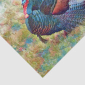 Papier Mousseline Jake Wild Turkey Monet Style Dessin Découpage (Détail)