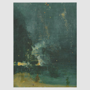 Papier Mousseline James Whistler - Nocturne en noir et or