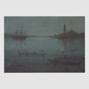 Papier Mousseline James Whistler - Nocturne : La lagune, Venise