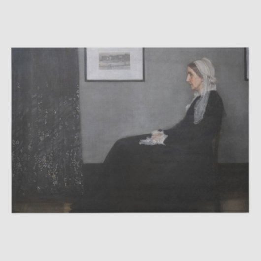 Papier Mousseline James Whistler - Portrait de la mère de l'artiste (Recto)