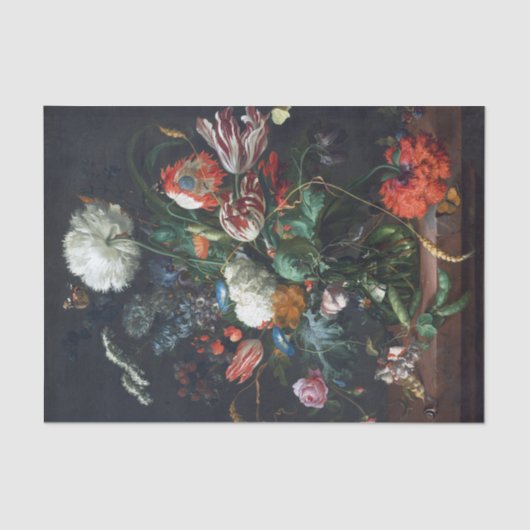 Papier Mousseline Jan Davidsz de Heem Vase de Fleurs (Recto)