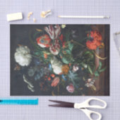 Papier Mousseline Jan Davidsz de Heem Vase de Fleurs (Artisanat)