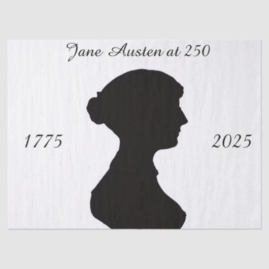 Papier Mousseline Jane Austen à 250 ans (Recto)