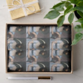 Papier Mousseline Jane Austen portrait with bird head (Cadeau)