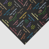 Papier Mousseline Janvier, 27 Anniversaire Tissue Paper (Détail)