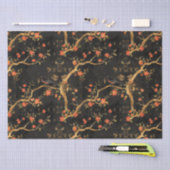 Papier Mousseline Japanese-inspired Golden Branches & Flowers (Artisanat)
