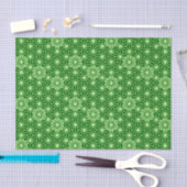 Papier Mousseline Japonais Asanoha Motif, Emerald et Lime Green (Artisanat)