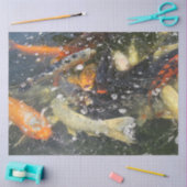 Papier Mousseline Japonais Carpe Koi Poisson Natation (Artisanat)