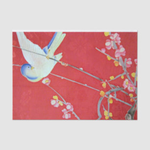 Papier Mousseline Japonais KIMONO Textile, Bluebird