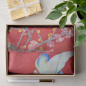 Papier Mousseline Japonais KIMONO Textile, Bluebird (Cadeau)