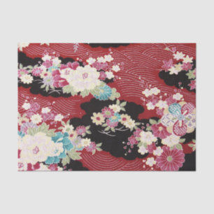 Papier Mousseline Japonais KIMONO Textile, Floret Motif